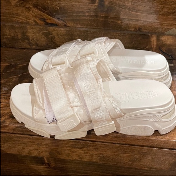 Dior Platform White Sandals - Picture 2 of 4
